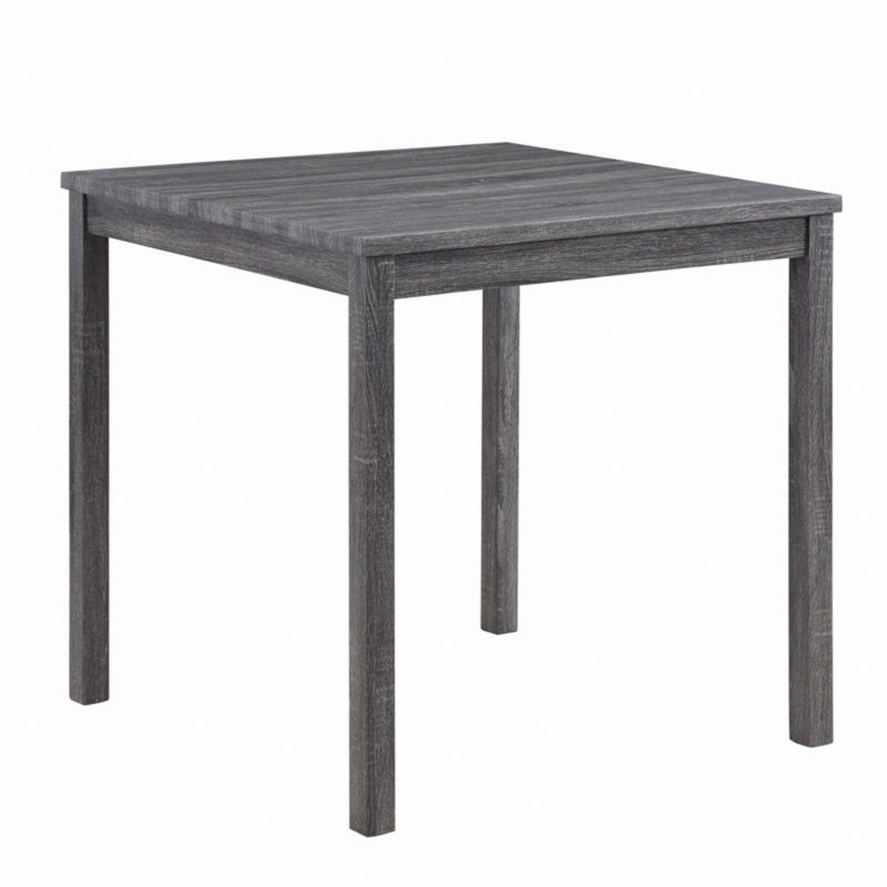 Ensemble de table bistro 5 pièces à hauteur de comptoir avec tabourets capitonnés, Gris