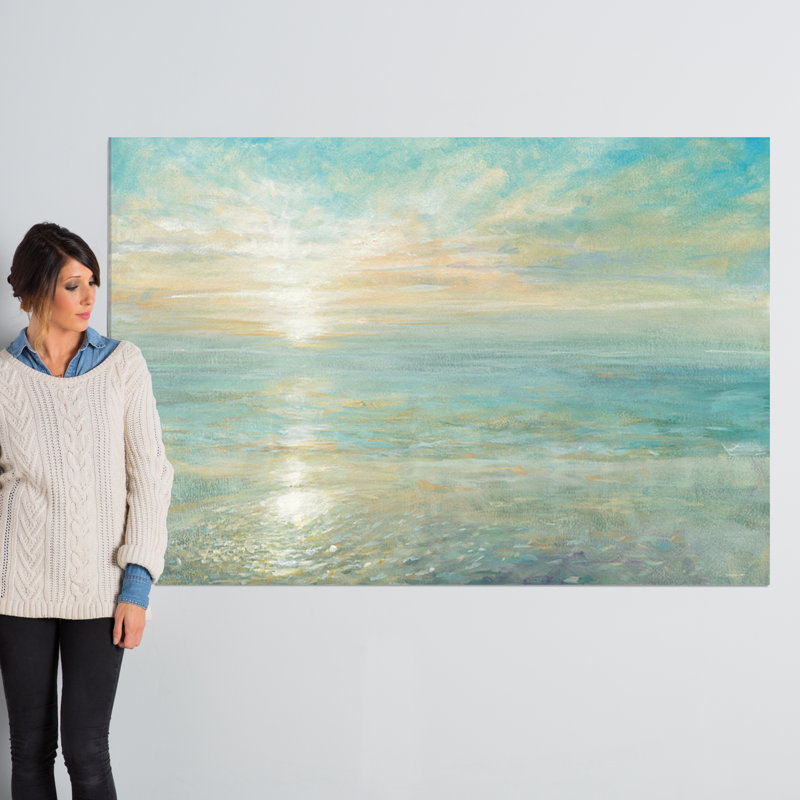« Sunrise » par Danhui Nai - reproduction, H 40 po x l 60 po x P 1,5 po, Toile, Pas de tapis