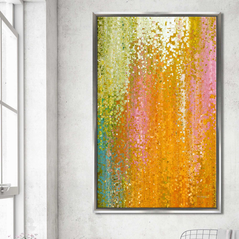Reproduction d'art, "His Indecriptable Gift, 2 Corinthians 9:15" par Mark Lawrence, Cadre flottant argent