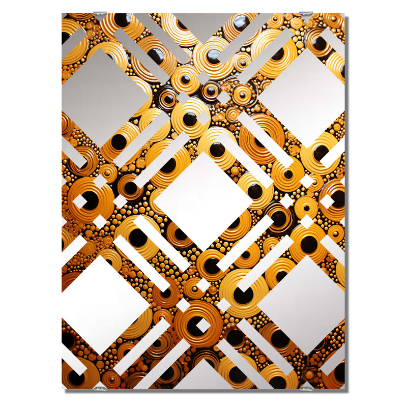 Chubbuck - Miroirs muraux décoratifs à collage abstrait MIR131622, 40 po x 30 po