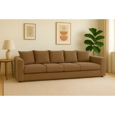 4 Seater Corduroy Sofa