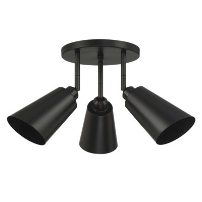 Plafonnier semi-encastré 3 lumières Alvar