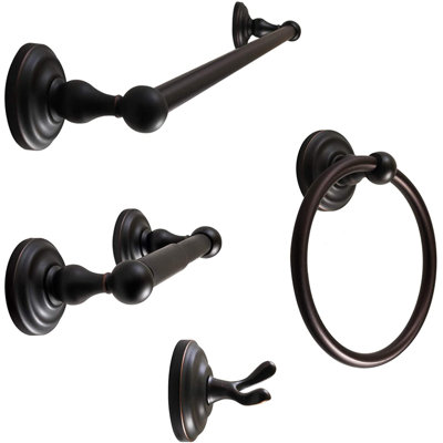 Robiki 4 - Piece Bathroom Hardware Set