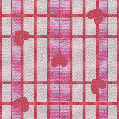Tapis géométrique rose / gris