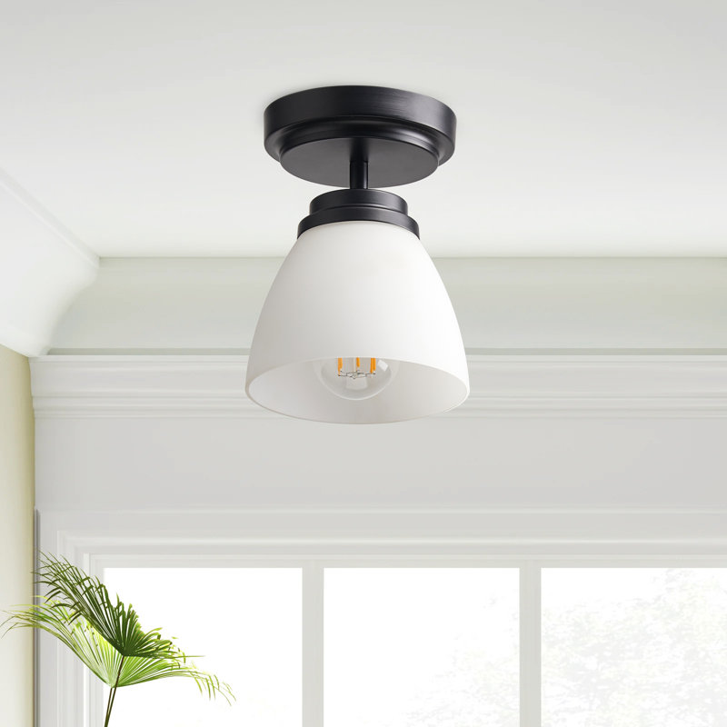 1-Light Modern Vintage Farmhouse Indoor Dimmable Ceiling Light