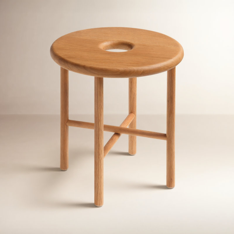 Bogey Utility Stool, Oak