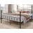 60.24"W x 83.23"L Classic Iron Platform Queen Bed Frame - Solid Black Metal Platform with Steel Slat Support
