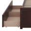 Lit plateforme simple avec rangement, lit de jour simple en bois d'hévéa massif avec tiroirs de rangement, cadre de lit d'angle, support à lattes en bois-1862054583