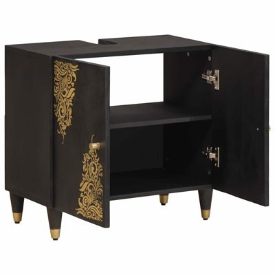 Solid Wood Freestanding Under Sink Cabinet