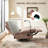 360° Swivel Velvet Recliner Chair Oversized With Mobile Phone Holder-833740519