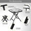Klarc Square Metal Folding Outdoor Side Table , cm W cm D-374031542