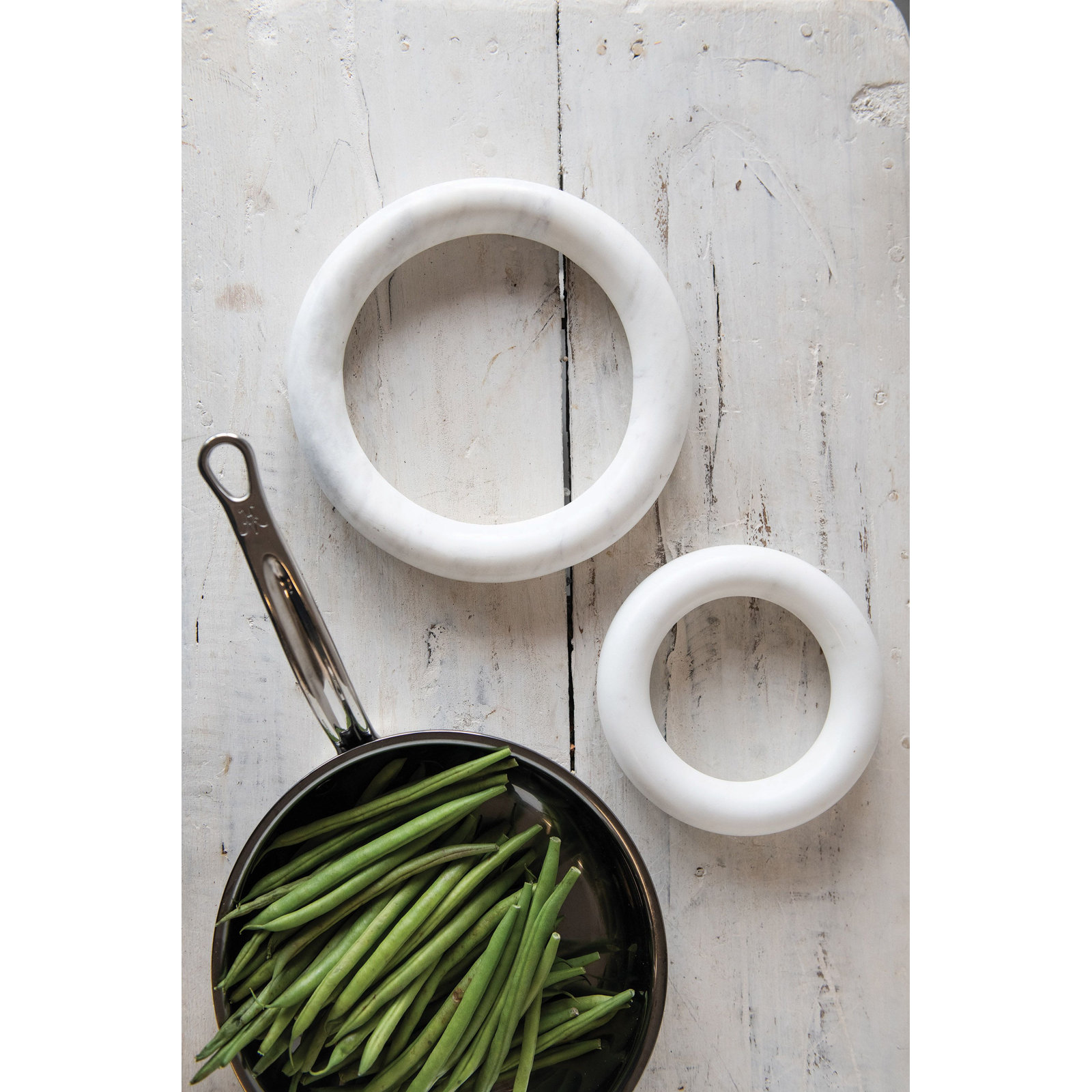 Marble Trivet, White