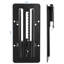 Adaptateur VESA noir réglable en hauteur