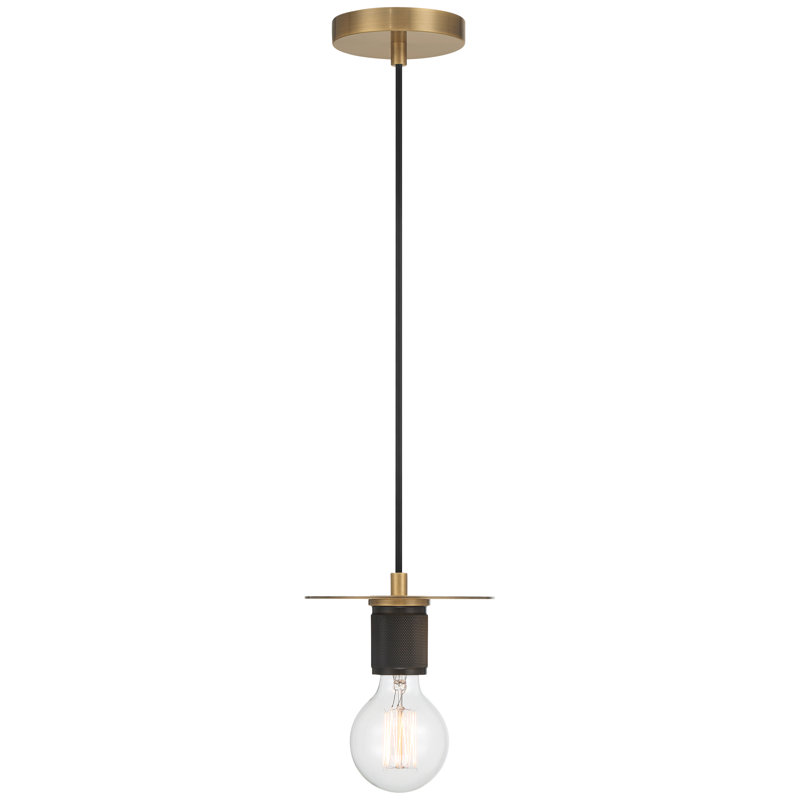 Luminaire suspendu central 1 lumière - Finition laiton antique, Antique Brass