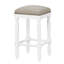 Tabouret de comptoir blanc Auxane
