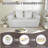 Loveseat Couch With Two Back Cushions