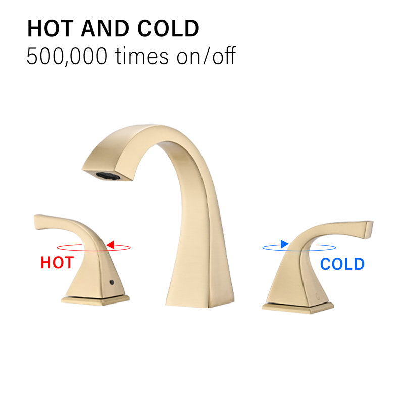 2 robinets de salle de bain 2 avec drain en or brossé - résistance à la rouille et à la corrosion, débit de 1,8 gallon par minute, centres de 8 po, hauteur du bec de 4,25 po, portée de 5,45 po, structure, poids du produit de 4,5 lb, livraison 5,73
