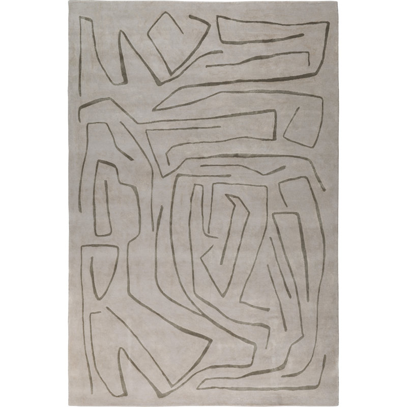 Kelly Wearstler Tableau Pewter Area Rug, Rectangle 9' x 12'