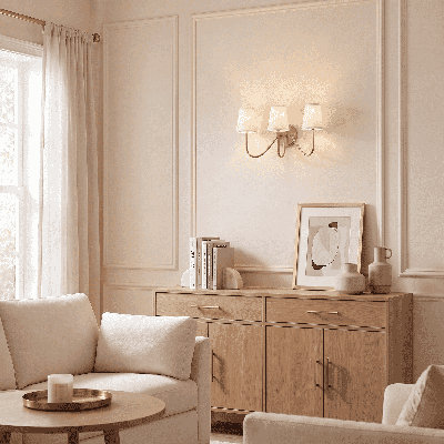 Mariposa 3-Light Dimmable Armed Sconce