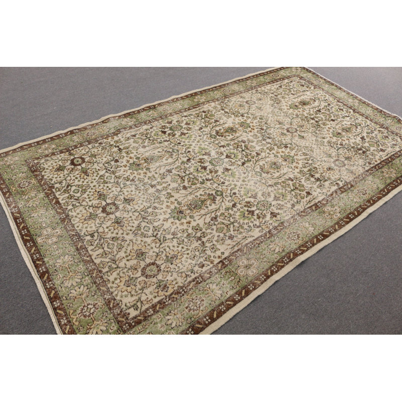 Large Beige Turkish Rug Is An Elegant Selection For Your Bedroom Or Dining Area