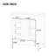 Armoire de meuble-lavabo 30 po avec lavabo et tiroirs, structure solide et panneau de fibres à densité moyenne-67774551