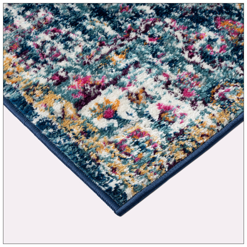 Tapis tissé Boho Medallion, Rectangle 6 pi x 9 pi