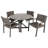 Outdoor Dining Armchair with Cushions