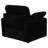 Collins Upholstered Power Recliner Chair Black-128870358