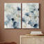 Indigo Ginkgo I - ensemble d'art textuel sur toile tendue 2 pièces-1896198805