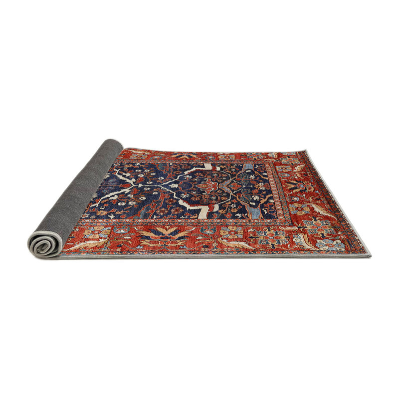 Wool Oriental Indoor Rug, Round 6'