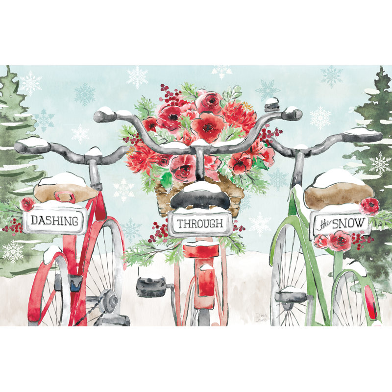 Holiday Ride IV by Dina June - Wrapped Canvas Painting, 30cm H x 46cm W