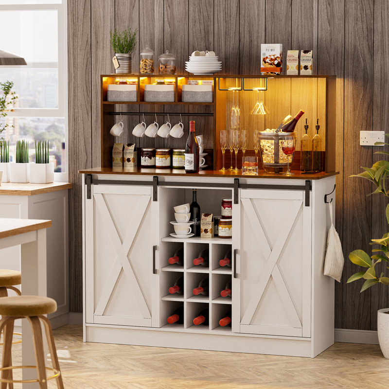 Sideboard Homfa Wine Rack Tambour Door Cabinet Buy Homfa Bar