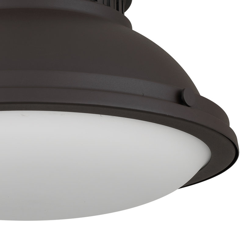 Plafonnier encastré 2 lumières 14 po bronze foncé