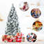 Arbre de Noël effilé 7 pi avec pin blanc effilé