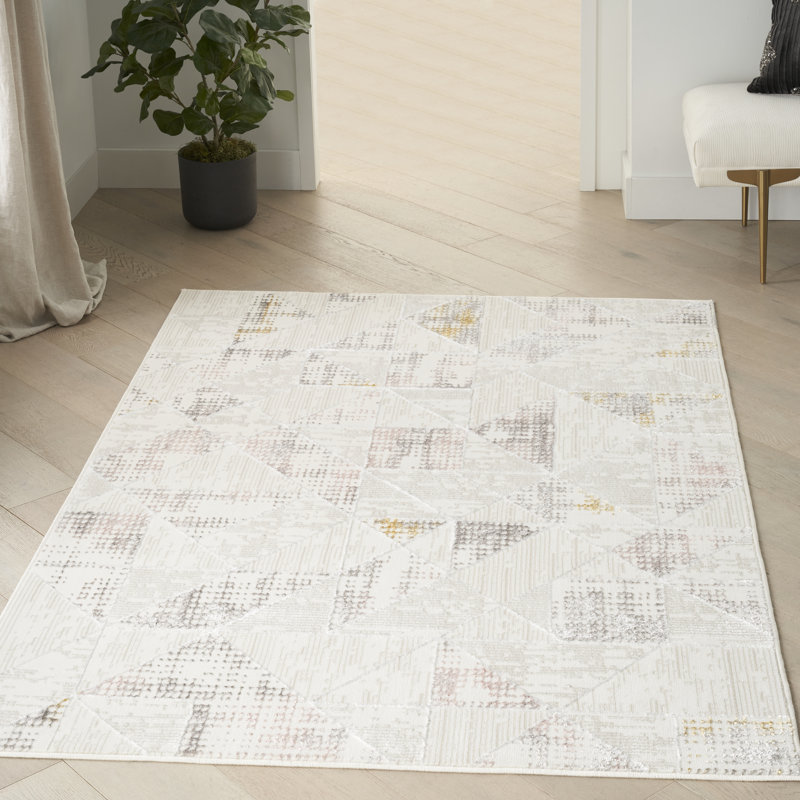 Swader Geometric Area Rug, Rectangle 119 x 180cm