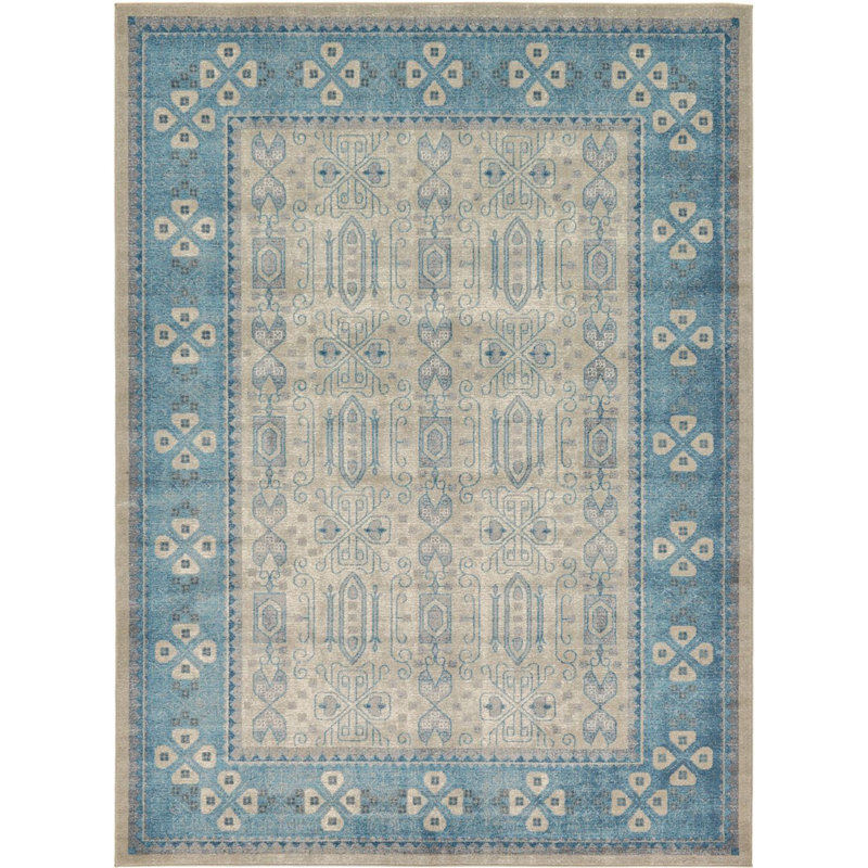 Linz Ikat Indoor Rug, Rectangle 7' x 10'