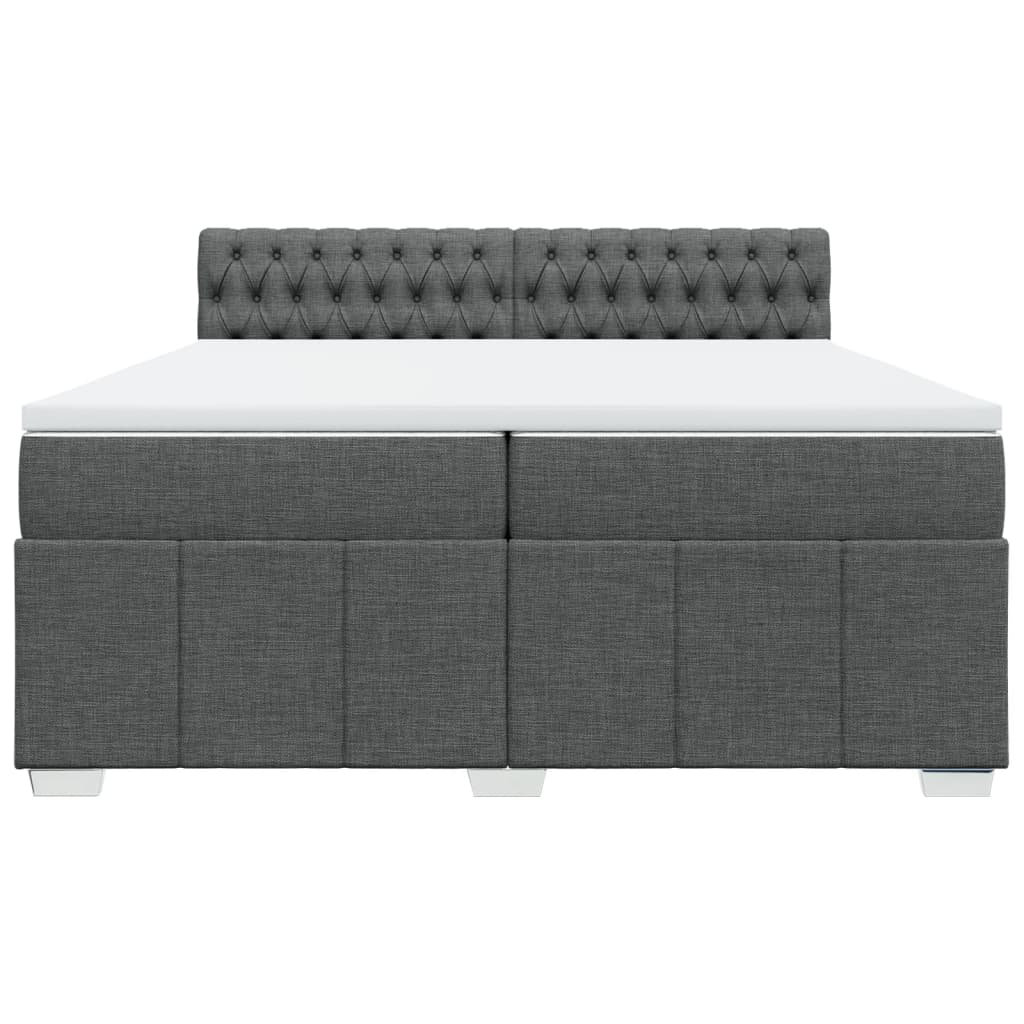 Vidaxl Boxspringbett mit Matratze Schwarz 200x200 cm Samt