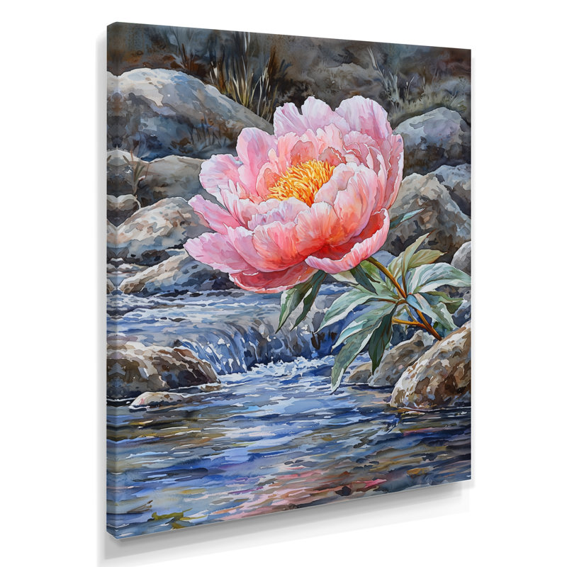 Gladis - impressions murales florales, H 40 po x l 30 po, Toile tendue, Ne s’applique pas