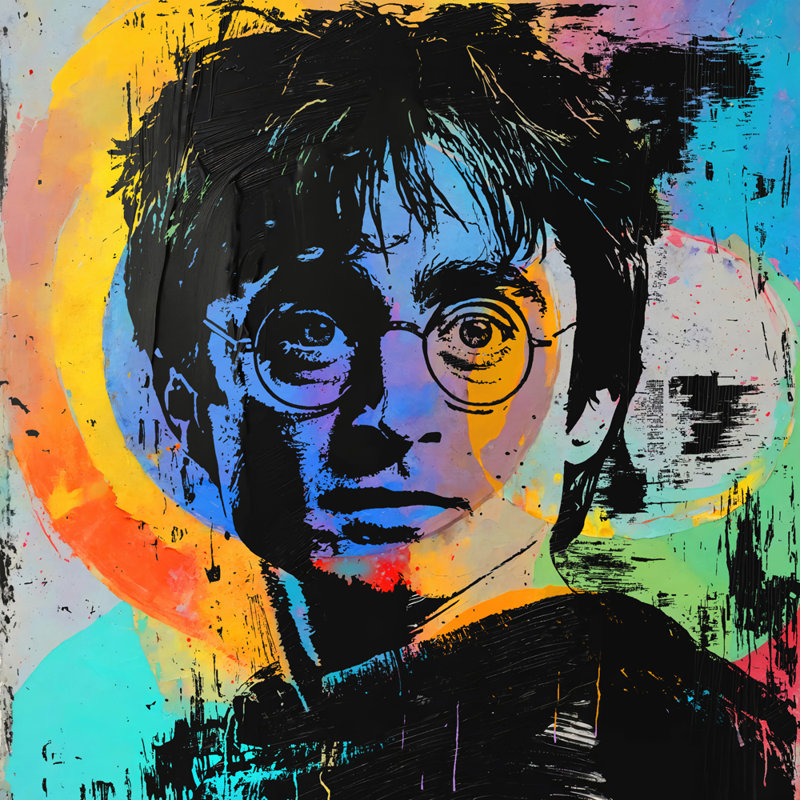 Wizard  Giclee on Gallery Wrapped Canvas, 15" H x 15" W