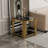 Woker Furniture 20" Wide Square End Table With Glass Top Stainless Steel Tempered Glass End Table For Living Room&Bed Room-1298141025-1298141052-1298141053