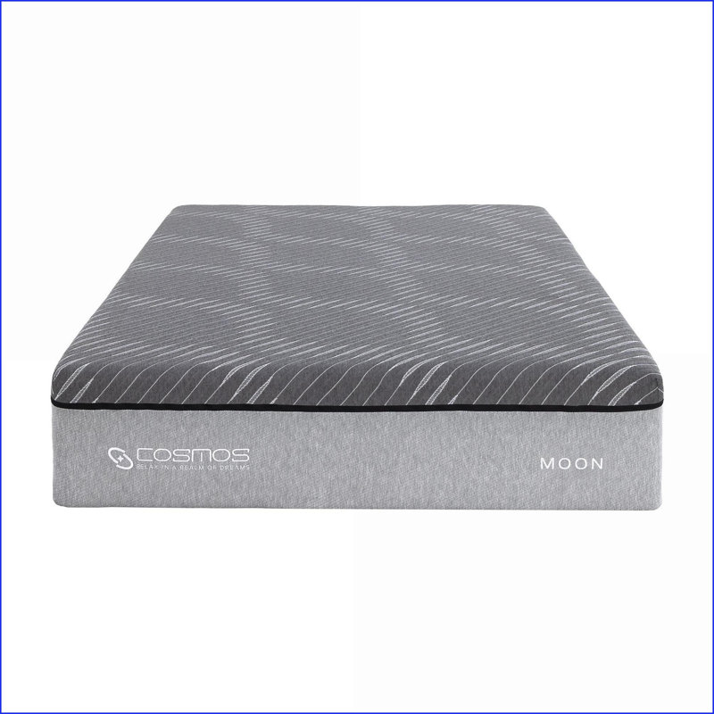 Matelas hybride pour lit simple TG 12 po | Mousse + Ressort | Gris clair, Simple extra long