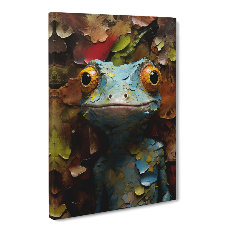 Gecko Contemporary No.2 - Wrapped Canvas Print, 76cm H x 50cm W x 3cm D