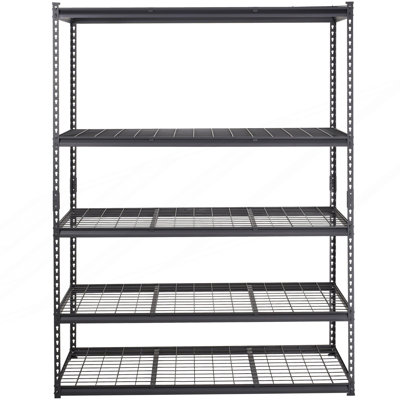 4-Tier Adjustable Storage Shelving Unit, Heavy Duty Garage Shelves for Kitchen Pantry Basement Bathroom Laundry Closet