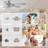 52 Inch Modern Crystal Ceiling Fan With Lights And Remote Control, 5 Dual Finish Blades Reversible Ceiling Fan for Dining Room
