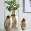 Vase en aluminium 8,5 x 8,5 x 18,5 po