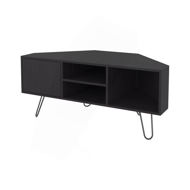 Meuble télé avec rangement ouvert Wengue