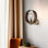 Antiquation Metal Wall Lamp, 9.8 x 9.8 x 1.4 inches | Elegant Wooden Cap, Max 40 W E27 Socket, 25 inches Total Height | Stylish Lighting for Living Room, Bedroom & Hallway, IP20 Rated, Bulb Not Included