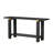 U_Style 62.9" Modern Minimalist Console Table, Solid Wood Entryway Sofa Table With Metal Accents, Built-In Shelf, For Living Room, Hallway (3 Colors: Black, Gray, Natural)-98802547