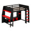 Lit mezzanine avec bureau Gaming