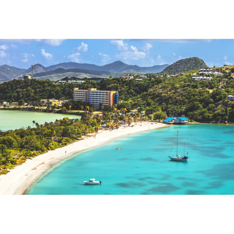 Caribbean Beach - Wrapped Canvas Print, 51cm H x 76cm W x 3.8cm D